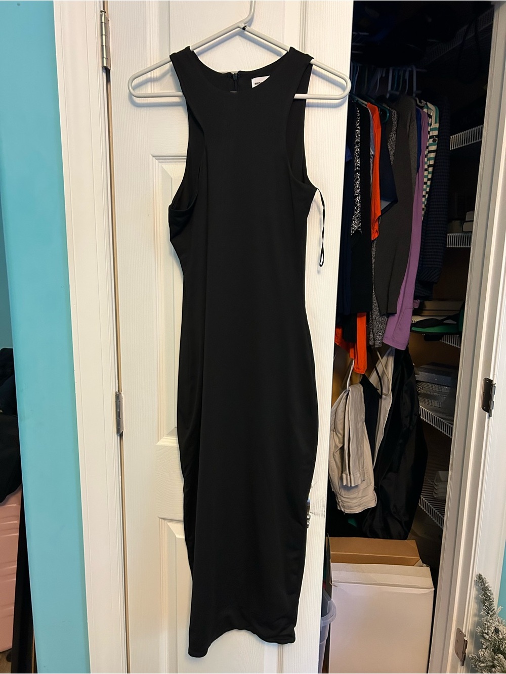 superdown Black Racerback Midi Dress